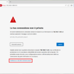 Proxmox VE – Avviso di sicurezza del browser per certificato non valido