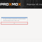 Installazione Proxmox VE – Errore KVM non rilevato durante avvio